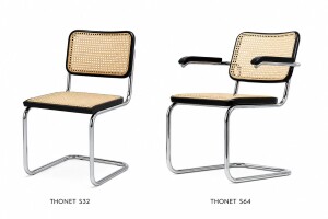 Thonet Modell S32 und S64 Freischwinger