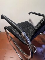 Reparatur TECTA  D27 Kragstuhl, Sitzschale in Deep Black matt