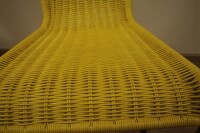 Reparatur TECTA B20 Kragstuhl Sitzschale mit Peddigrohr 3,5mm in Gelb